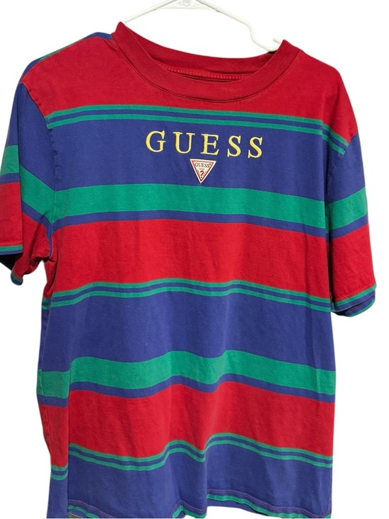 Guess Other - 90s VTG GUESS Striped Logo Tee